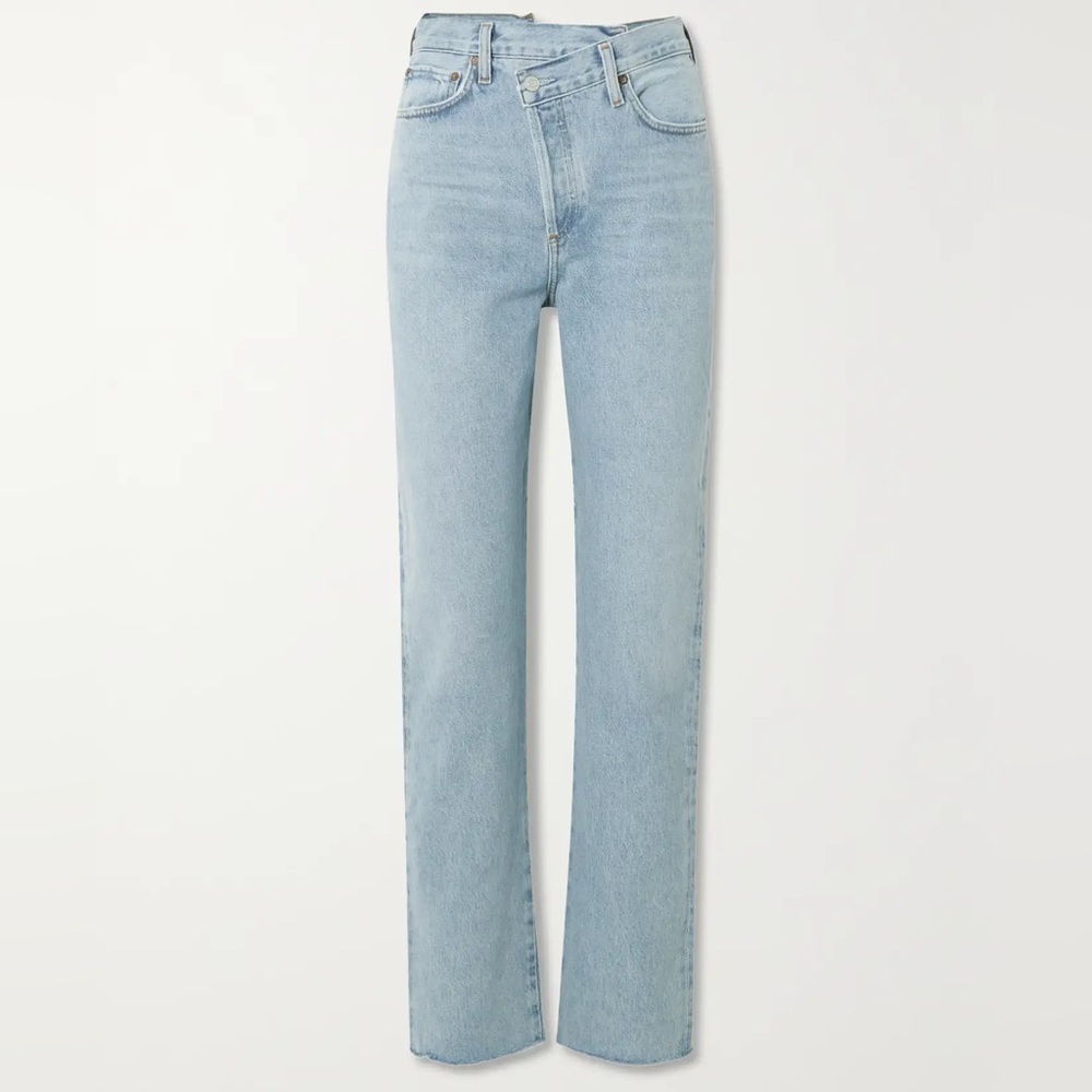 Agolde Indigo Criss Cross Jeans